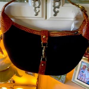 NWT Eric JAvits NewYork Straw and leather purse